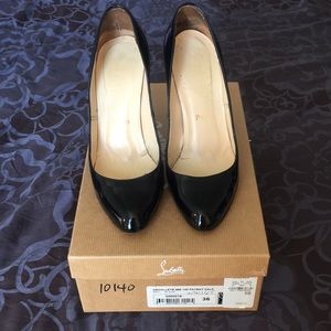 Christian Louboutin Black Decollette 100 Pumps